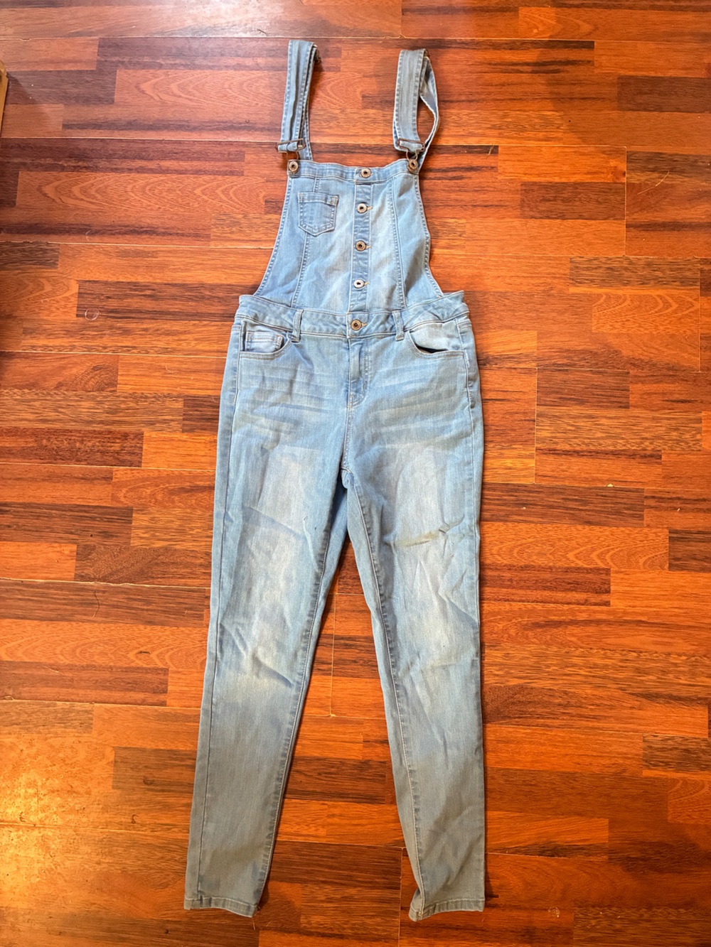 Wax Jean Light Blue Denim Overalls for Women